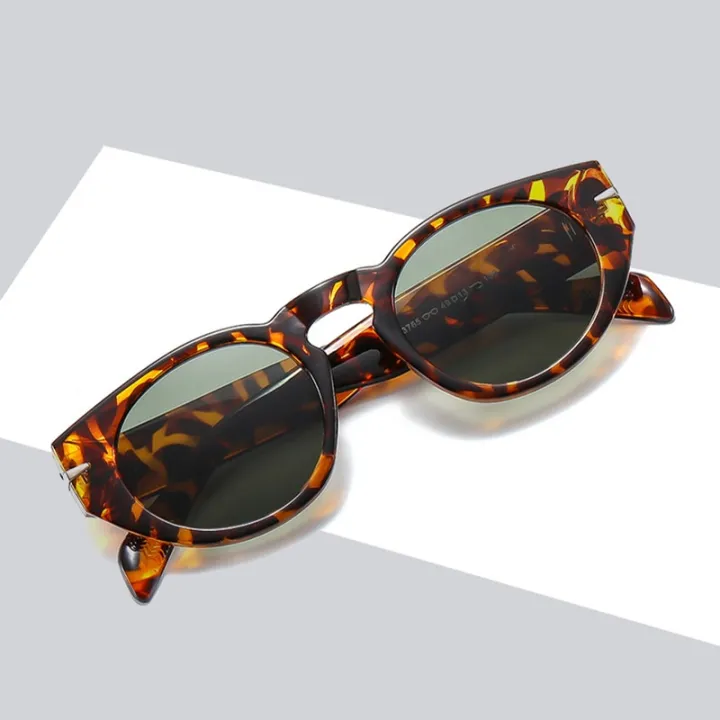 SHAUNA%20Retro%20Oval%20Women%20Sunglasses%20Fashion%20Wide%20Legs%20Men%20Dark%20Green%20Shades%20UV400%20Rivets%20Decoration%20Punk%20Sun%20Glasses%20-%20Image%202