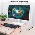 USB Type C Hub 4Port Adapter USB 3.0 Multi Splitter 4 in 1 Docking Station UltraSlim SuperSpeed Aluminum For Computer Laptop PC. 