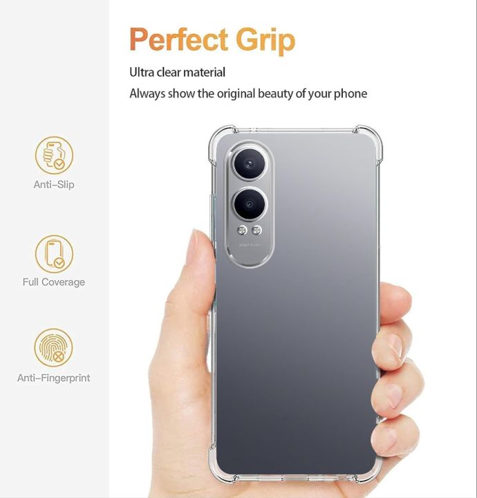 OnePlus%20Nord%20CE4%20Lite/Oppo%20K12X%205G%20Premium%20Silicone%20Case%20Crystal%20Clear%20Soft%20TPU%20Ultra-Thin%20Transparent%20Flexible%20Protective%20Mobile%20Phone%20Back%20Cover%20-%20Image%205