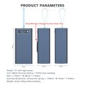 21x18650 Battery Storage Box Dual USB Charge 18650 Battery Power Bank Case Shell Charging Holder with LED Light LCD Displays.