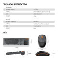FANTECH WK895 Go Pop Wireless Multimedia Office Keyboard And Mouse Combo With Silent Click BLACK. 