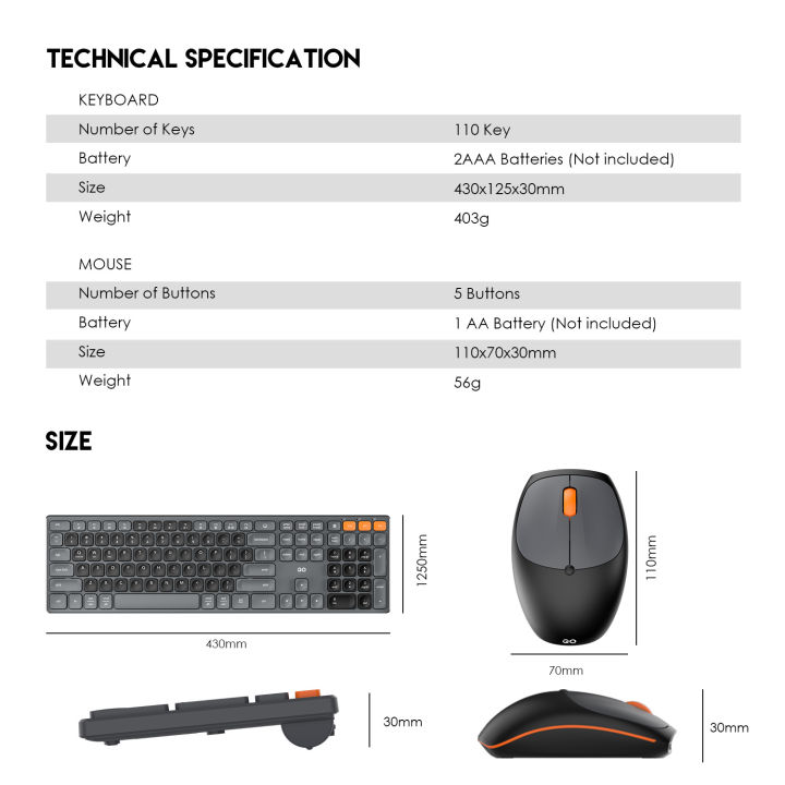 FANTECH%20WK895%20Go%20Pop%20Wireless%20Multimedia%20Office%20Keyboard%20And%20Mouse%20Combo%20With%20Silent%20Click%20BLACK%20-%20Image%208