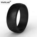 【Aesth Diary Store】WBL 2019New Men Fish Scale Pattern Silicone Rings 8.7mm Food Grade FDA Silicone Finger Ring Hypoallergenic Flexible Rubber Bands. 