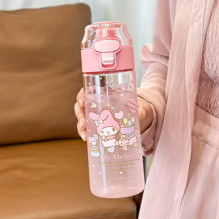 1pc%20550ml/18.6oz%20Cartoon%20sanrio%20Flip%20Top%20Water%20Bottle%20With%20Filter,%20For%20Outdoor%20Sports,%20Fitness,%20Travel,%20Kuromi,%20Melody%20Style%20-%20Image%204