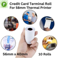 Food Panda Roll, Vat Roll 10 Pcs, 56 mm x 40 mm, Thermal Paper Roll, POS Printer Roll, Receipt Rolls For 2 Inch/58mm Printer. 