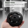 95mm Wearproof Bearing Pulley Wheel Cable(Black). 