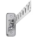 Folding Wall Mounted Clothes Hanger, Clothes Hook with Swing Arm Holder Clothing Hanging System, Closet Storage Organizer Heavy Duty Drying Rack(8 Holes) , Wall-mounted drying rack - Silver. 