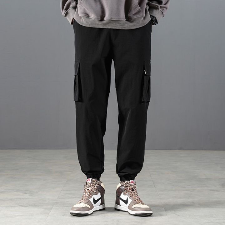 RUPPSHCH%20Spring%20And%20Summer%20New%20Men%20Casual%20Fashion%20Solid%20Color%20Beamed%20Straight%20Cargo%20Pants%20Men%20Trend%20Multi-cket%20Pants%20-%20Image%206
