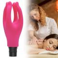3Sizes Fascia Massager Head Massage Gun Heads With Silicone Fingers Washable Material Massage Water 4 Artificial Head I2C4. 