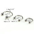 【3C VictoryEagle】10PCS Stainless Steel Horseshoe Lip Nose Septum Ring Stud Piercing.