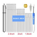 Stainless steel large eye hand sewing embroidery pointed needles, transparent needle bottle tool set. 