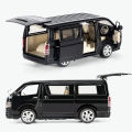 1:32 Toyota Hiace Van Diecasts Alloy Car Luxurious Simulation Toy Vehicles Metal Car 6 Doors Open Model Car Sound Light Toys For Gift. 