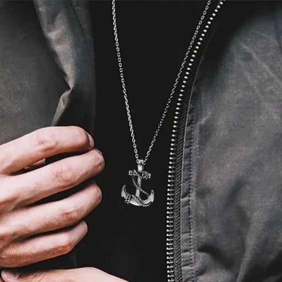Men's%20Anchor%20Retro%20Simple%20Casual%20Fashion%20Classic%20Necklace%20-%20Image%202