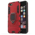 For Apple iPhone 5 / 5s / SE Phone Case, Silicone TPU and Hard PC Luxury Armor Shockproof Metal Ring Holder Cover Casing. 