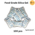 Food Grade Silica Gel 100 pcs 1gm each packet.. 