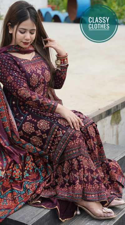 Screen Print Linen Garara Salwar Kameez Collection For Women - Perfect for Casual and Party Attire Shalwar Kameez