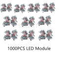 1000pcs 12mm WS2811 IC Full Color Pixel LED Module Light DC 5V input IP68 RGB.
