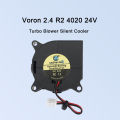4020 24V Cooling Turbo Silent Fan 3D Printer Parts 2Pin For Extruder DC Cooler Blower Part Black Plastic Fans Voron 2.4 R2. 