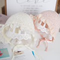 【beauty code store】（NEW）Lace Baby Soft Newborn Girl Accessories Princess Summer Solid Flower Infant Baby Hat Bonnet Cap. 