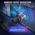 FIFINE AM8 Dynamic Microphone with RGB Control/Headphone Jack/Mute,MIC for PC Gaming Recording Streaming Easy to Use.