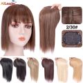 Synthetic 10'' Mini Wig Invisible Seamless False Bangs Hairpieces Natural Hair Bangs Overhead Clip In Wiglets Cover Gray Hair.