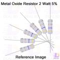 Metal Oxide Resistor 220 Ohm 2W-25Pcs. 