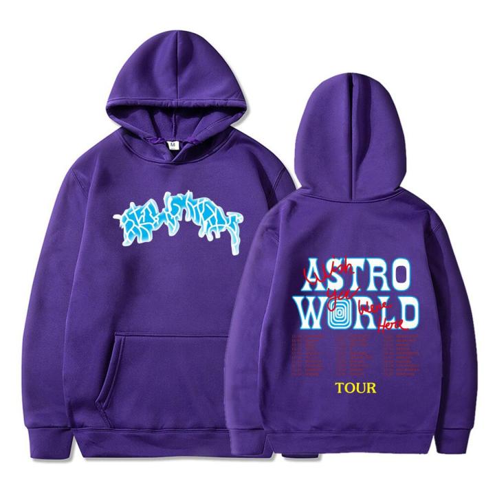 TRAVIS SCOTT ASTROWORLD WISH YOU WERE HERE HOODIES fashion letter ASTROWORLD HOODIE streetwear Man woman Pullover Sweatshirt Daraz .bd