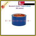 Colorful Scotch Tape Blue Green Red wide 2.5cm 60 meter 1pcs.