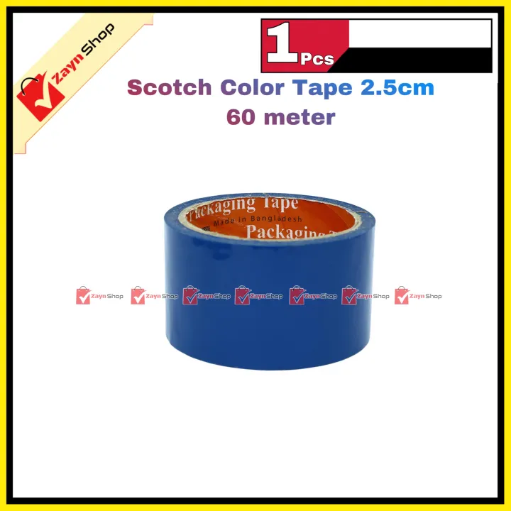 Colorful%20Scotch%20Tape%20Blue%20Green%20Red%20wide%202.5cm%2060%20meter%201pcs%20-%20Image%202