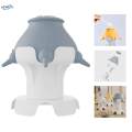 Pet Milk Bowl Pets Nursing Bottle Anti Choking 5 Nozzles Nursing Station Gray Hollow Base.