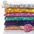 Factory price direct sales 3 cents messy mesh sequins fabric fashion clothing toy decoration fabric sequins tablecloth. 