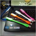 2pcs-Portable Mini USB Light Ultra Bright Flexible DC5V 1.2W LED Lamp Booking Light with USB for Power Bank Computer Accessories. 