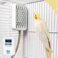 Bird Cage Heater Adjustable Temperature for Parakeets Reptiles Turtles White thermostat. 