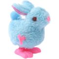Simulation little rabbit clockwork toy will run jumping rabbit cute plush rabbit children's toys white rabbit toys wholesale.