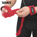 【Aolikes Brand】 Weight lifting Wrist Straps Fitness Bodybuilding Training Gym powerlifting straps.