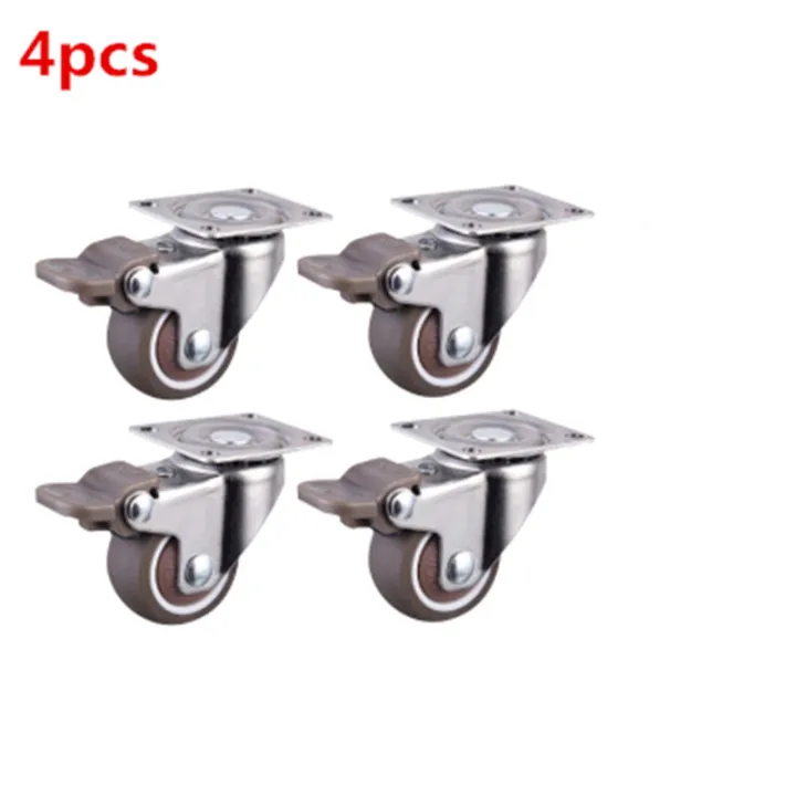 4pcs%20Furniture%20Casters%20Wheels%20Soft%20Rubber%20Swivel%20Caster%20Silver%20Roller%20Wheel%20For%20Platform%20Trolley%20Chair%20Household%20Accessori%20-%20Image%203