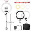 18 Inch UltraThin Ring Light LED Selfie Video Lamp With Tripod Stand Phone Clip For YouTube Live Light Photo Photography Studio. 