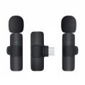 K9 Wireless Dual Microphone Professional Lapel Lavalier Microphone Remove Noise For Typ C.