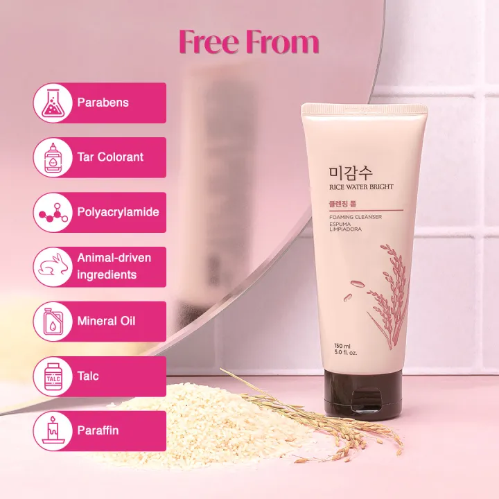 The%20Face%20Shop%20Rice%20Water%20Bright%20Facial%20Foaming%20Cleanser%20150ml%20(korea)%20-%20Image%203