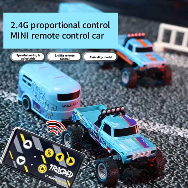 TRASPED%201/64%20Off-Road%20Monster%20Truck%201/64%20RC%20Monster%20Truck%20Remote%20Control%20Mini%20Climbing%20Car%20Alloy%20Model%202.4G%20Remote%20Control%20Electric%20Vehicle%20-%20Image%2010