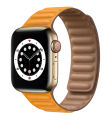 Leather Link For Apple Watch Band 46mm 42 45mm 41 44mm 40mm 49mm Original Magnetic Loop Bracelet iWatch Series 10 Ultra 2 Strap. 