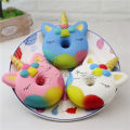 squishy giant donuts Jumbo Kawaii Unicorn Donut Squishy Squishies Cream Scented Slow Rising Squeeze Toy Kids Birthday Gift. 