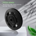 95mm Wearproof Bearing Pulley Wheel Cable(Black). 