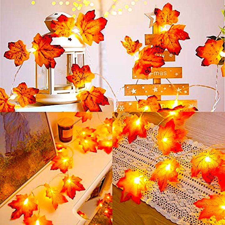 1Pc Maple Leaf Fairy String Light – 2M 20 LED Battery Operated Decor for Holiday & Outdoor Use