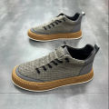 2023 new suede men's shoes spring and autumn casual shoes Korean fashion Shu Fei weaving single shoes men's shoes one piece dropshipping. 