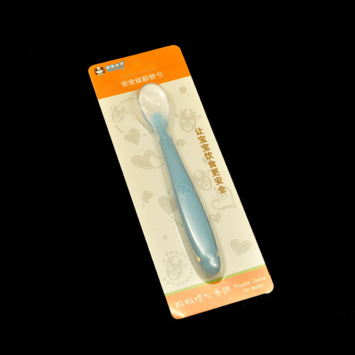 Baby Silicone Spoon Baby Training Spoon Baby solid food spoon Baby Feeding Tableware Silicone Spoon