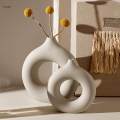 Modern Minimalist Ceramic Flower Vase Pottery Vases for Bedroom Home Decor S.