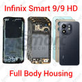 For Infinix Smart 9 9 HD Full Body Housing With Camera Glass (LCD Frame, Side/Middle Frame, Back Panel/Backshell). 