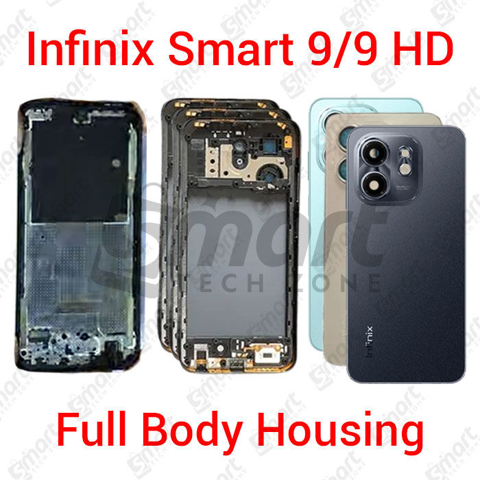 For Infinix Smart 9 9 HD Full Body Housing With Camera Glass (LCD Frame, Side/Middle Frame, Back Panel/Backshell)