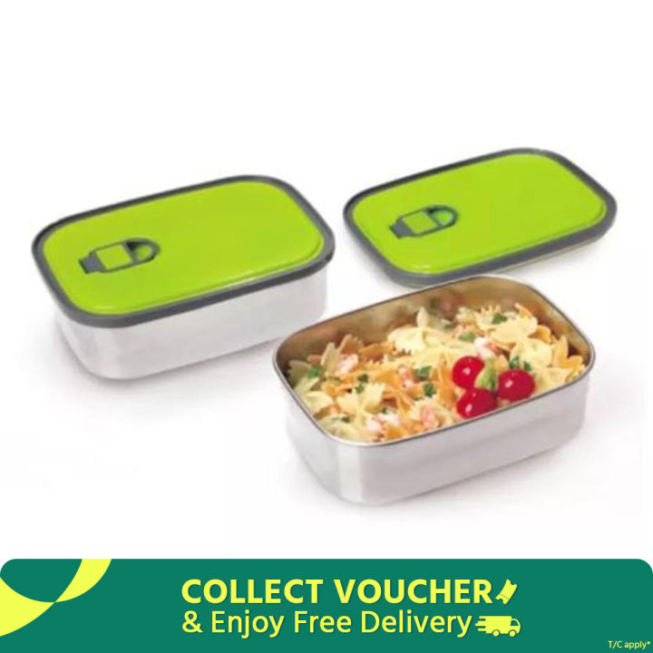 Tedemei স্টেইনলেস স্টিল এয়ার টাইট ইনসুলেটেড টিফিন/লাঞ্চ বক্স (বড় = 680 ml) কোনও রেটিং নেই - box